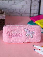 Light Pink Pencil Pouch - Fur - MARKET 99