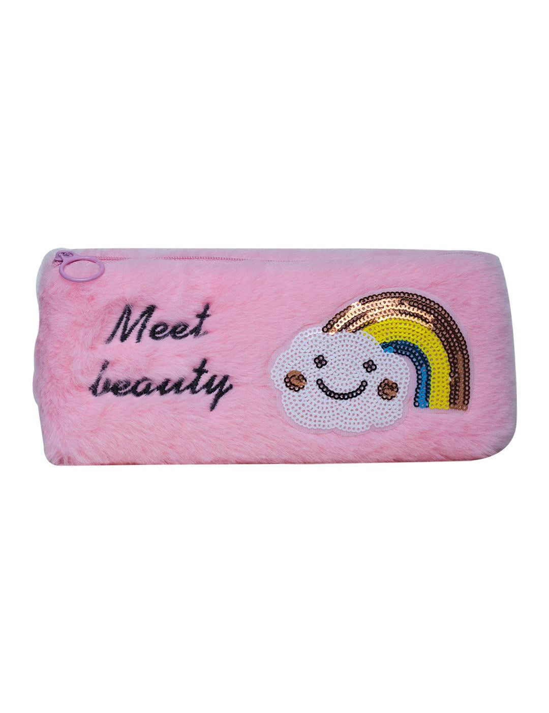 Light Pink Pencil Pouch - Fur - MARKET 99