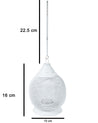 Lighting Hanging T-Light Holder, Diwali Decor, White, Iron - MARKET 99