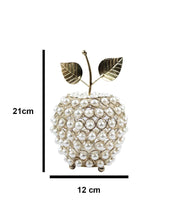 Lighting Silver Crystal Apple T-Light Candle Holder, Diwali Special, Golden, Iron - MARKET 99