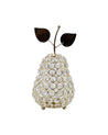 Lighting Silver Crystal Pear T-Light Candle Holder, Diwali Special, Golden, Iron - MARKET 99