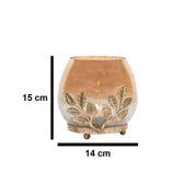 Table Double Leaf Votive Candle Lighting Holder