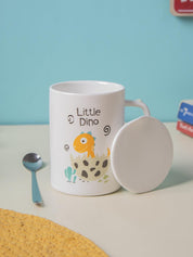 LITTLE DINO' Coffee Mug With Lid - Little Dragon, 400 Ml