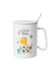 LITTLE DINO' Coffee Mug With Lid - Little Dragon, 400 Ml