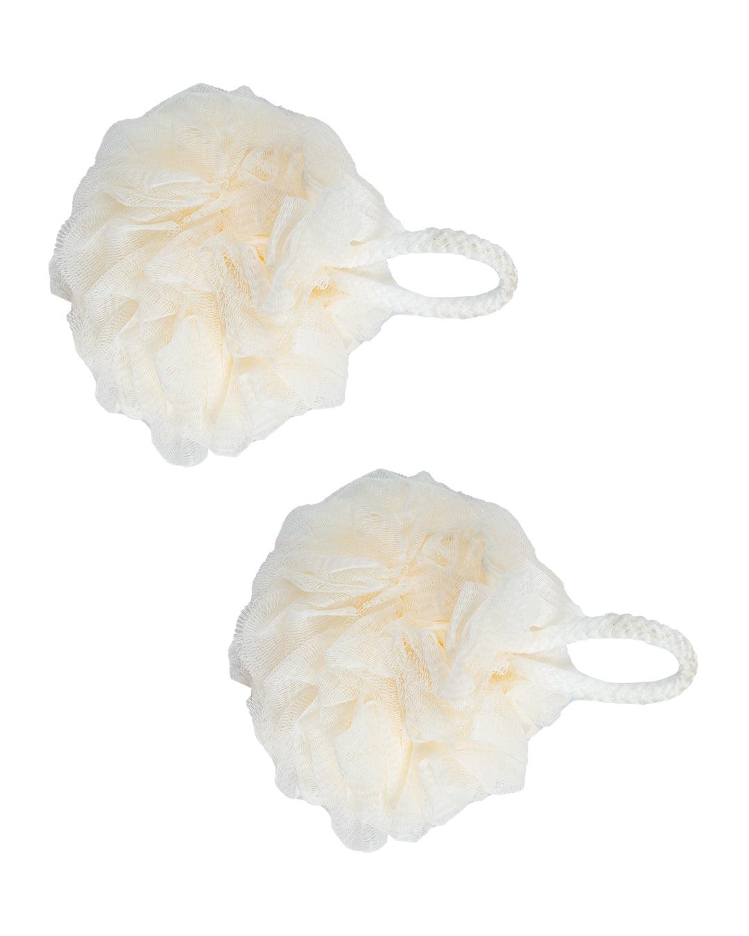 Loofah, Body Scrubber, Cream, Plastic, Set of 2 - MARKET 99