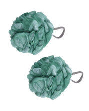 Loofah, Plastic, Green, Set of 2 - MARKET 99