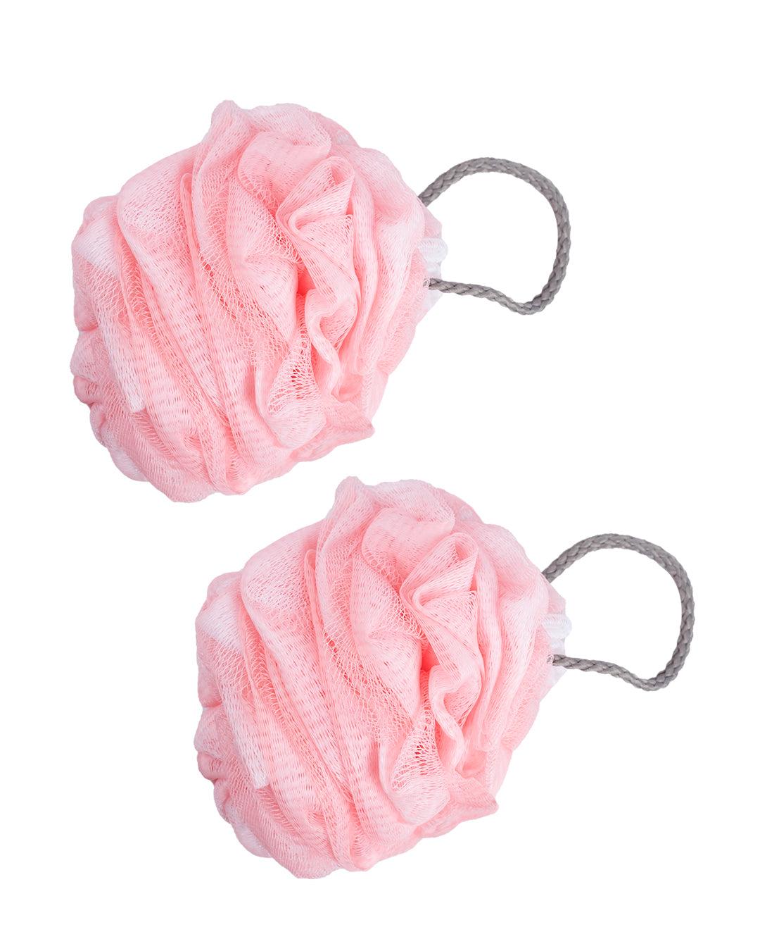 Loofah, Plastic, Pink, Set of 2 - MARKET 99