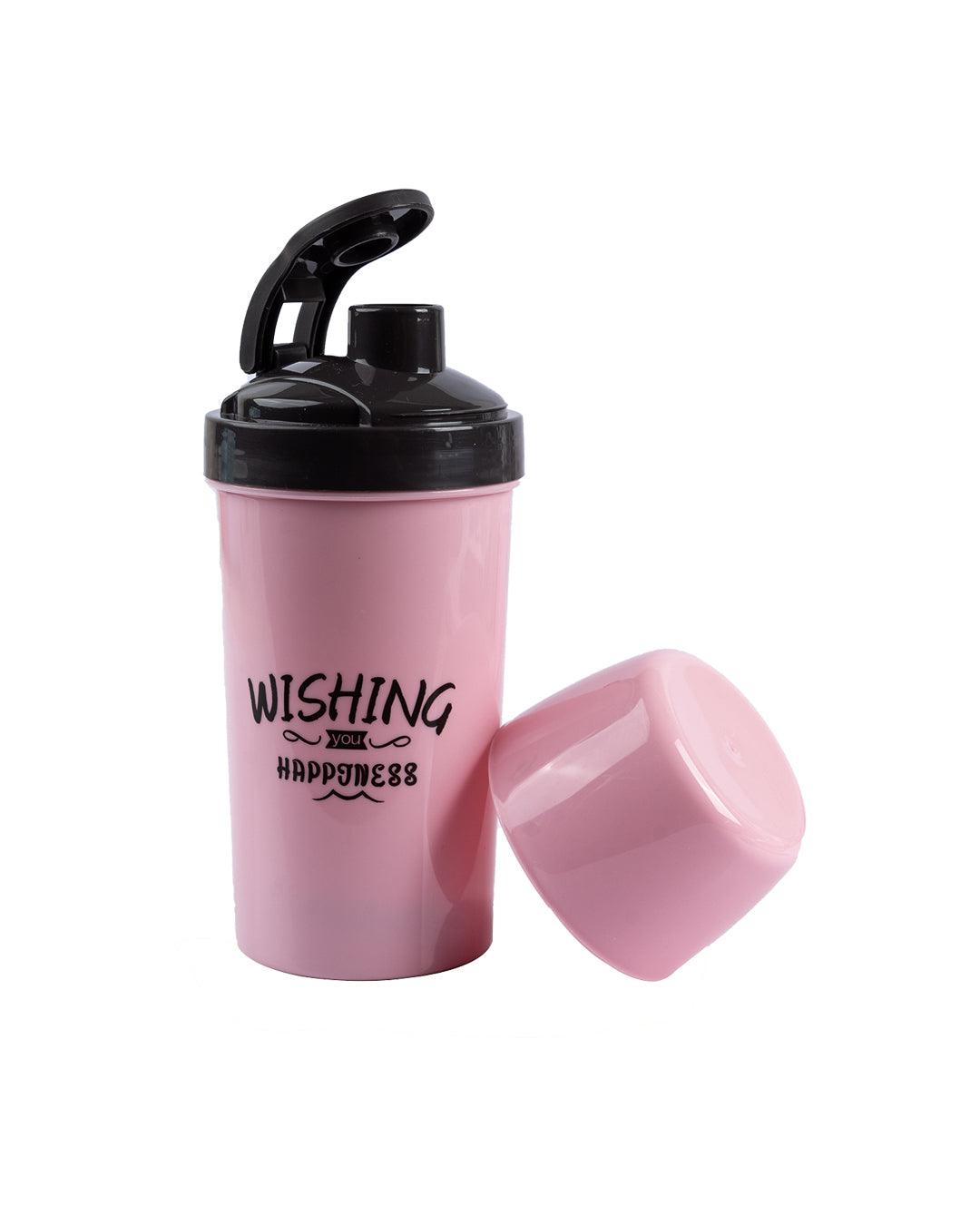 Lunch Box & Water Bottle Set, Pink, Plastic - MARKET 99