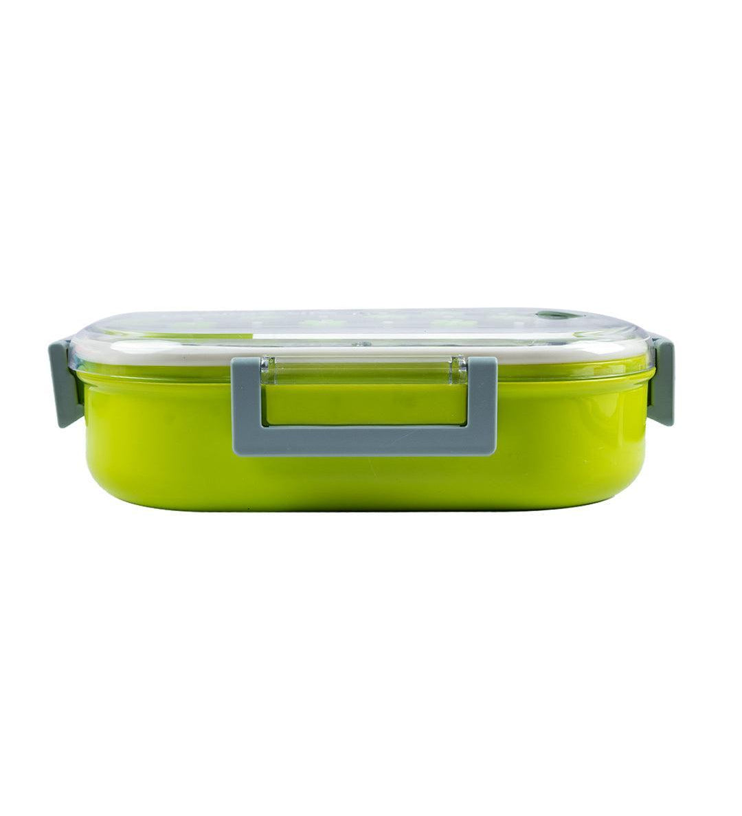 Lunch Box, Floral Print, Green, Plastic - MARKET 99