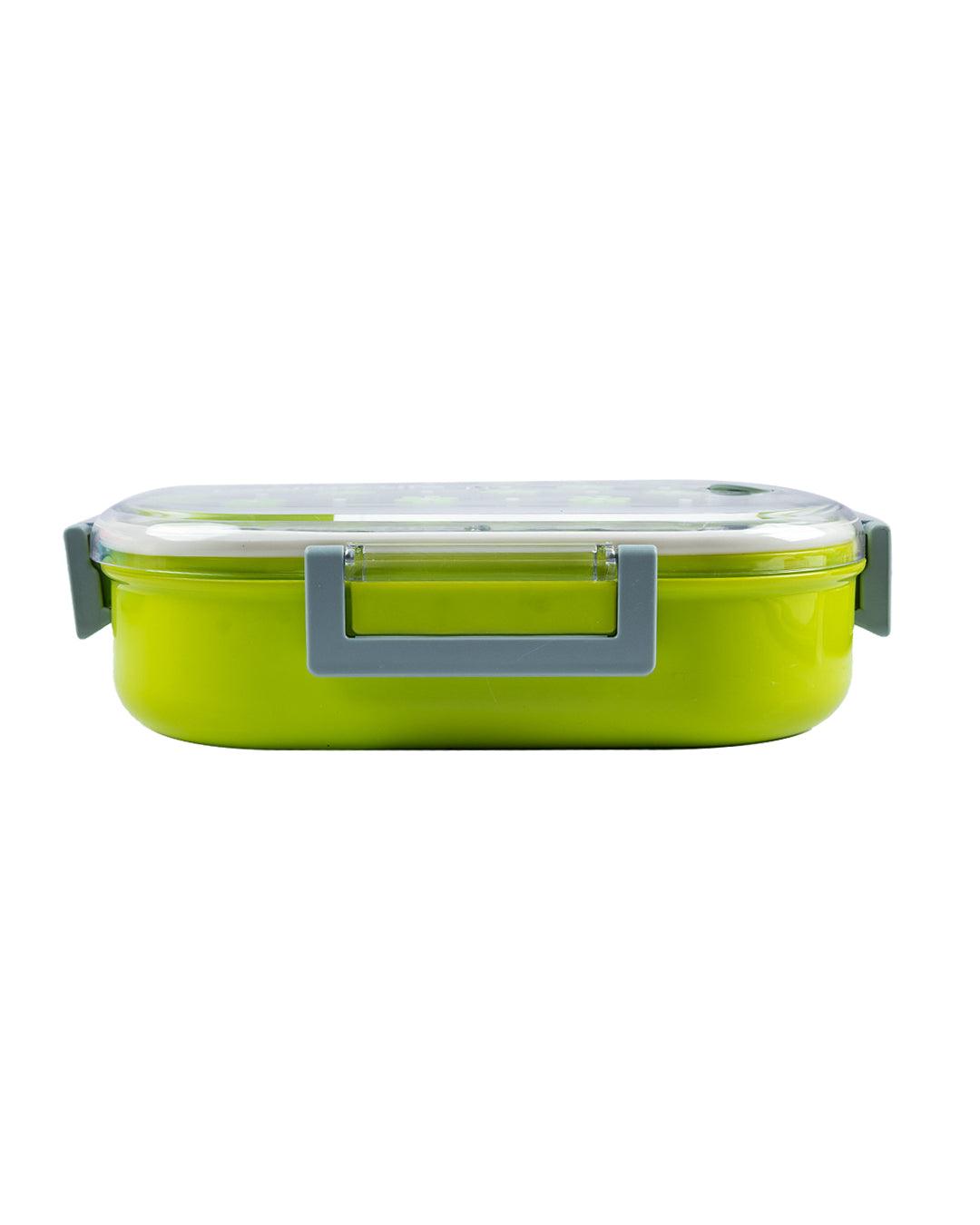 Lunch Box, Floral Print, Green, Plastic - MARKET 99