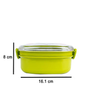 Lunch Box for Kids With Spoon, Frog Design, Green, Plastic - MARKET 99