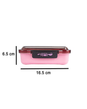 Lunch Box with Lid, Spoon & Fork, Pink, Plastic - MARKET 99