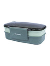 Market 99 Double Layer Lunch Box (1200 mL), Dual Tone, Dark Blue, Plastic - MARKET 99