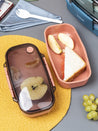 Market 99 Double Layer Lunch Box (1200 mL), Dual Tone, Dark Blue, Plastic - MARKET 99