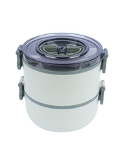 Market 99 Double Layer Lunch Box (1400 mL), Dual Tone, Deep Sea Green, Plastic - MARKET 99