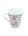 Market 99 - 'Floral' Graphic Print Drinkware Glossy Ceramic Coffee Mugs ( Set Of 2, 340 mL) - MARKET 99