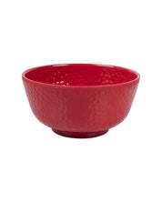 Market 99 Hammered Melamine Tableware Red Glossy Finish Soup Bowls for Dining Table (Set Of 6, 300 mL ) - MARKET 99
