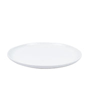 Market 99 Hammered Melamine Tableware White Glossy Finish Full Plates for Dining Table (Set Of 6, White) - MARKET 99