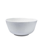 Market 99 Hammered Melamine Tableware White Glossy Finish Serving Bowls for Dining Table (Set Of 2, 1300 mL ) - MARKET 99