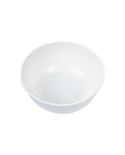 Market 99 Hammered Melamine Tableware White Glossy Finish Serving Bowls for Dining Table (Set Of 2, 1300 mL ) - MARKET 99