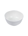 Market 99 Hammered Melamine Tableware White Glossy Finish Soup Bowls for Dining Table (Set Of 6, 300 mL ) - MARKET 99