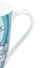 Market 99 - 'HAPPINESS IS … a family gathering' Graphic Print Ceramic Tea, Milk & Coffee Mugs (Set of 2, 340 mL) - MARKET 99