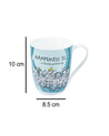 Market 99 - 'HAPPINESS IS … a family gathering' Graphic Print Ceramic Tea, Milk & Coffee Mugs (Set of 2, 340 mL) - MARKET 99