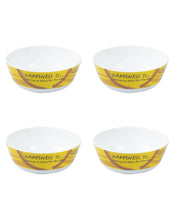 Market 99 - 'HAPPINESS IS … having no plans for the day' Graphic Print Serving Bowl Katoris In Ceramic (Set of 4, 340 mL) - MARKET 99