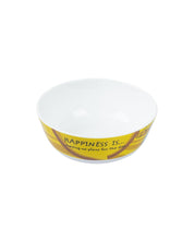 Market 99 - 'HAPPINESS IS … having no plans for the day' Graphic Print Serving Bowl Katoris In Ceramic (Set of 4, 340 mL) - MARKET 99