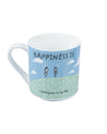 Market 99 - 'HAPPINESS IS … having you in life' Graphic Print Serving Tea, Milk & Coffee Mugs In Ceramic (Set of 2, 340 mL) - MARKET 99