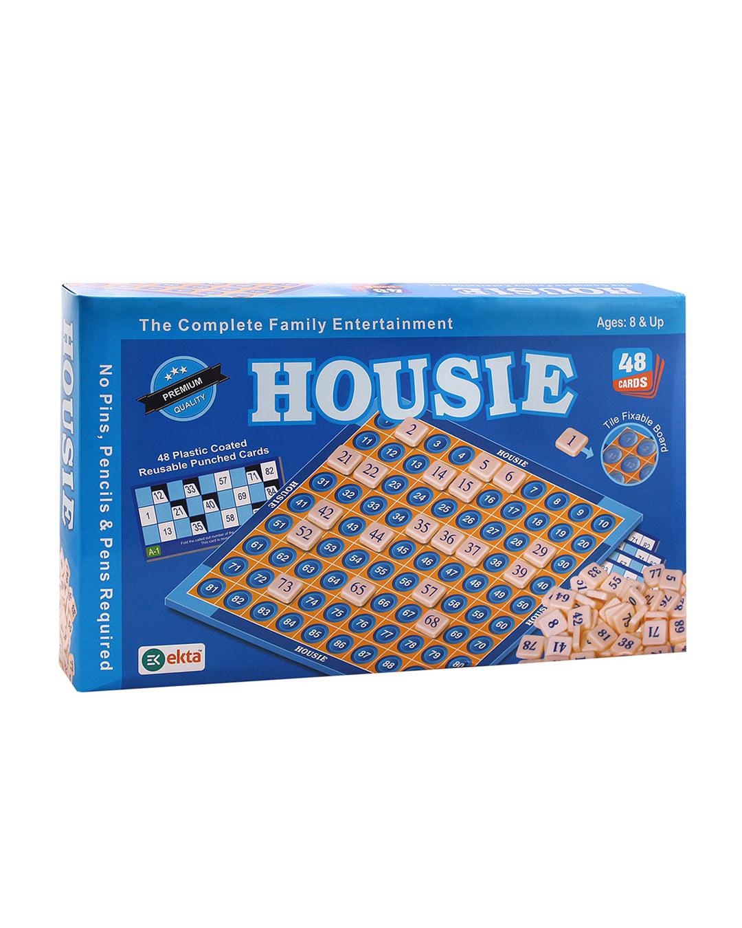 Market 99 Housie Deluxe Board Game Family Game (48 Card, 4 Player) - For Age 8 & Up - MARKET 99