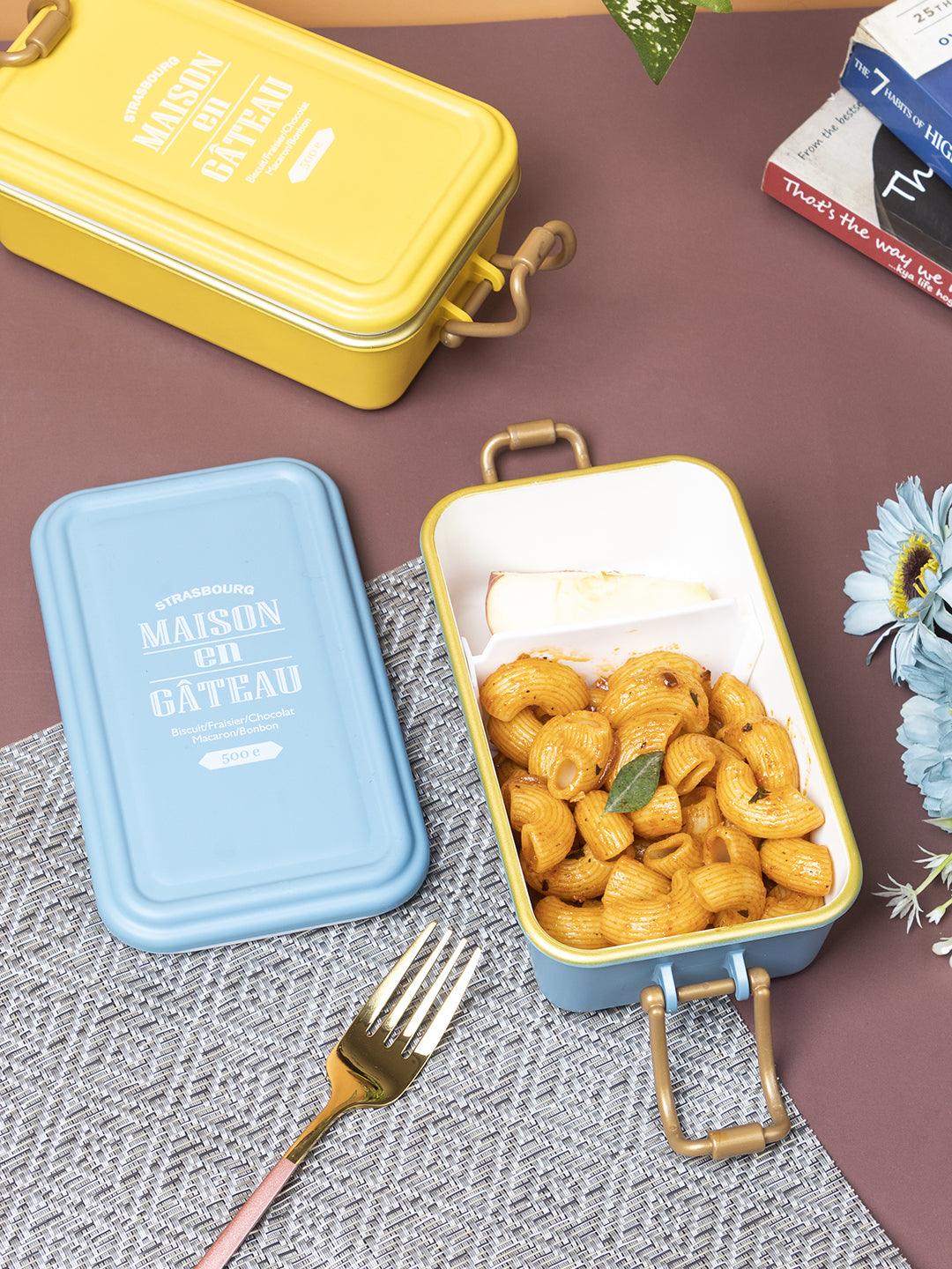 Market 99 Lunch Box (500 mL), Dual Tone, Dark Blue, Plastic - MARKET 99