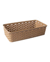 Market 99 Medium Plastic Multipurpose Storage Basket ( Set Of 4, Solid Beige Colour) - MARKET 99