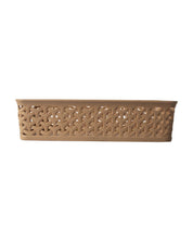 Market 99 Medium Plastic Multipurpose Storage Basket ( Set Of 4, Solid Beige Colour) - MARKET 99