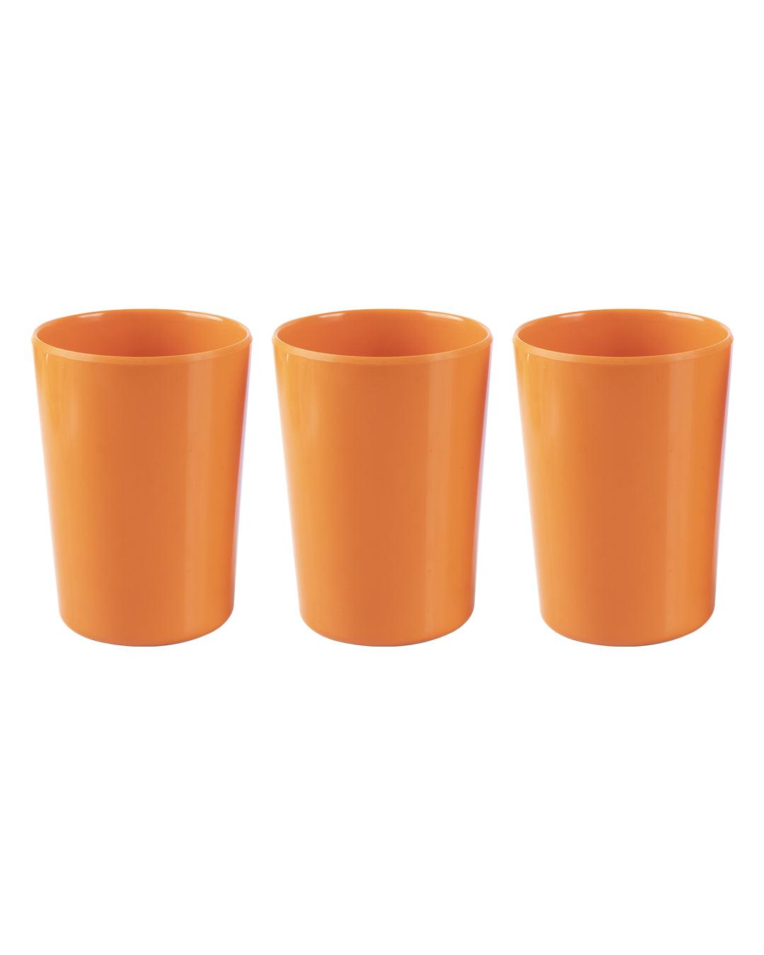 Market 99 Melamine Solid Drink Glasses / Tumblers (Set Of 3, 350 mL) - MARKET 99