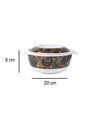 Market 99 Melamine Tableware Glossy Finish Dual Glazed Casserole with Lid for Dining Table - MARKET 99