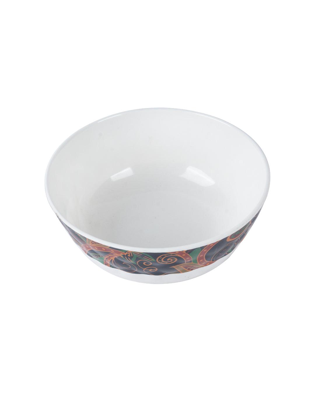Market 99 Melamine Tableware Glossy Finish Dual Glazed Serving Bowls for Dining Table (Set Of 2, 1300 mL ) - MARKET 99