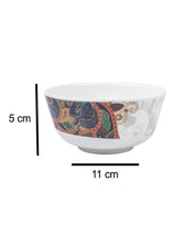 Market 99 Melamine Tableware Glossy Finish Dual Glazed Soup Bowls for Dining Table (Set Of 6, 250 mL ) - MARKET 99
