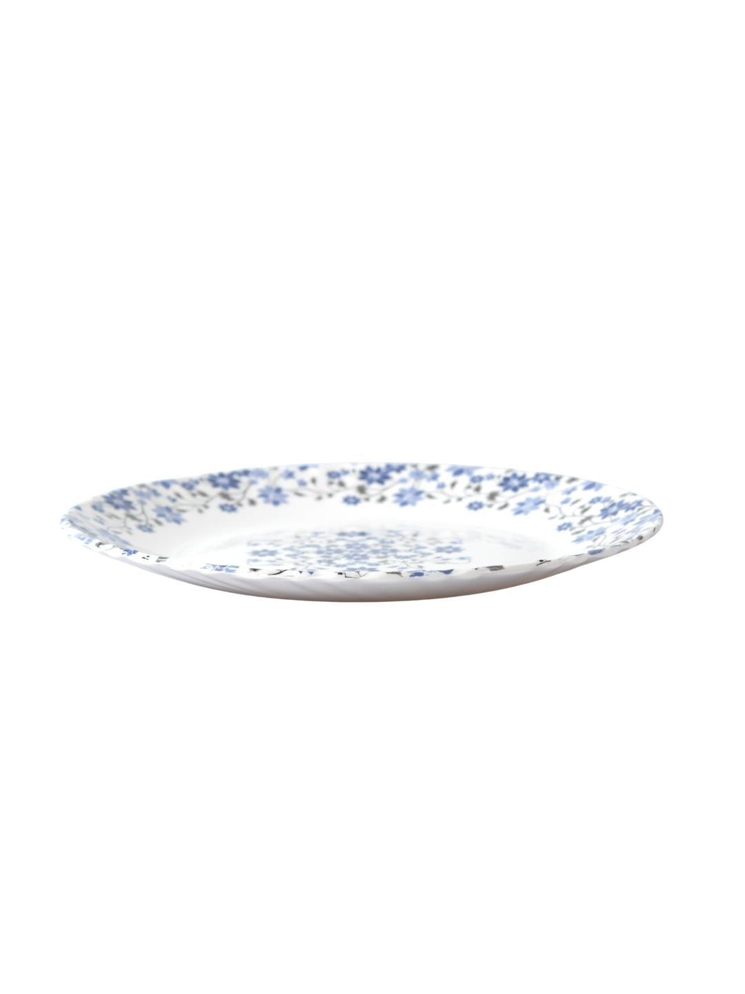 Market 99 Melamine Tableware Glossy Floral Finish Quarter Plates for Dining Table (Set Of 6) - MARKET 99