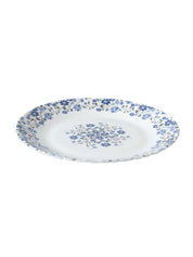 Market 99 Melamine Tableware Glossy Floral Finish Quarter Plates for Dining Table (Set Of 6) - MARKET 99
