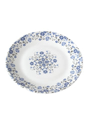 Market 99 Melamine Tableware Glossy Floral Finish Quarter Plates for Dining Table (Set Of 6) - MARKET 99