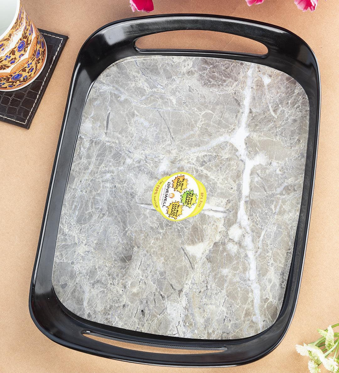 Market 99 Melamine Wooden Print Small Serving Tray for Kitchen - MARKET 99