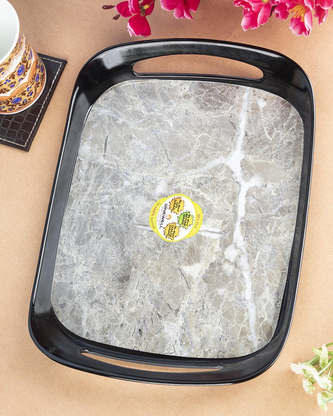 Market 99 Melamine Wooden Print Small Serving Tray for Kitchen - MARKET 99