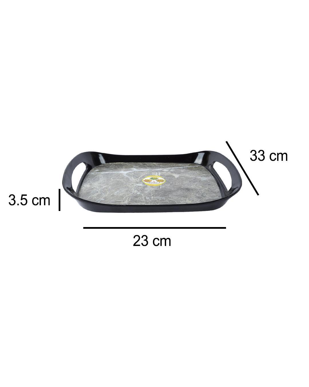 Market 99 Melamine Wooden Print Small Serving Tray for Kitchen - MARKET 99