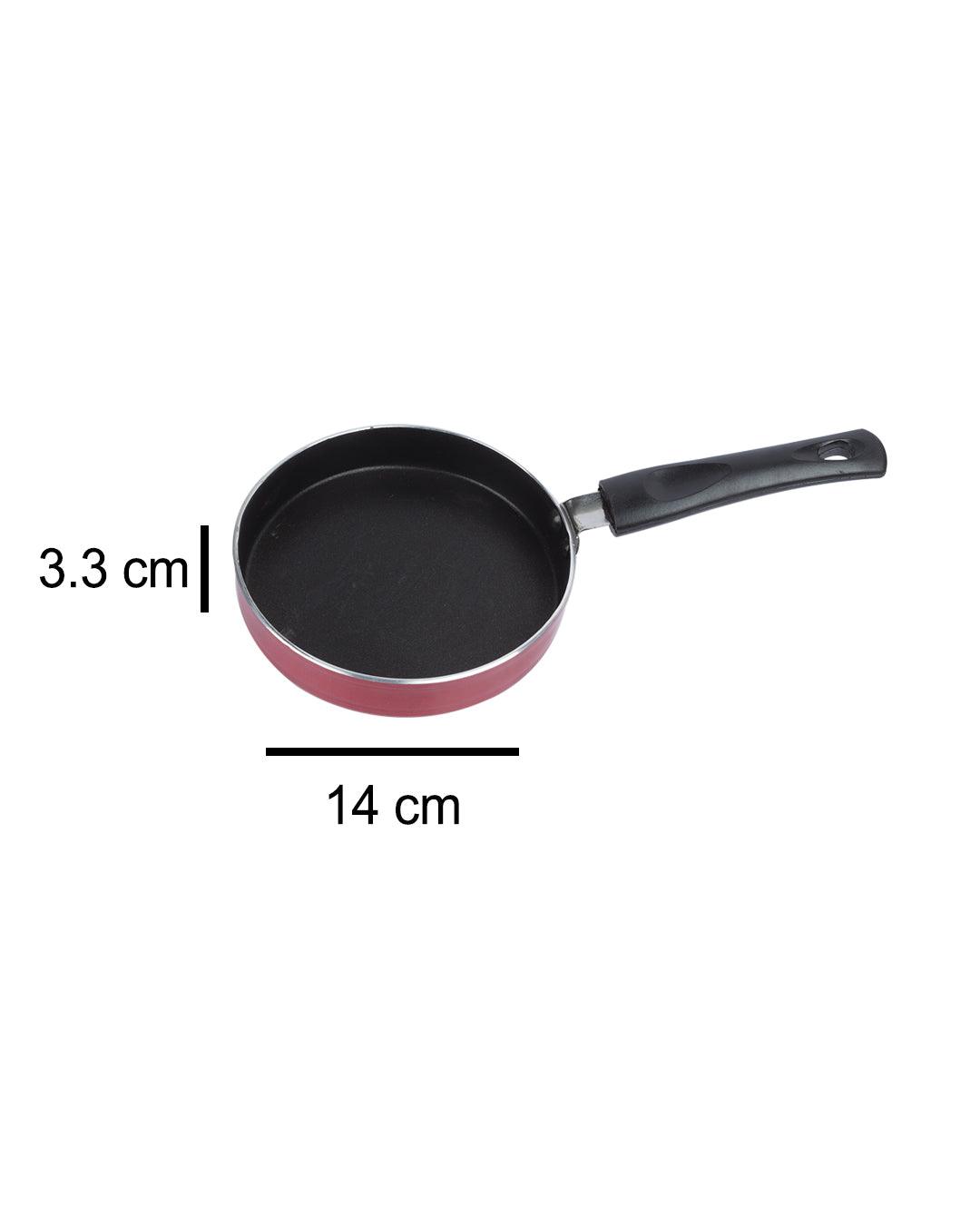 Non Stick Frying Pan,14cm Mini Cast Iron Frying Pan Flat Bottomed for  Household Kitchen