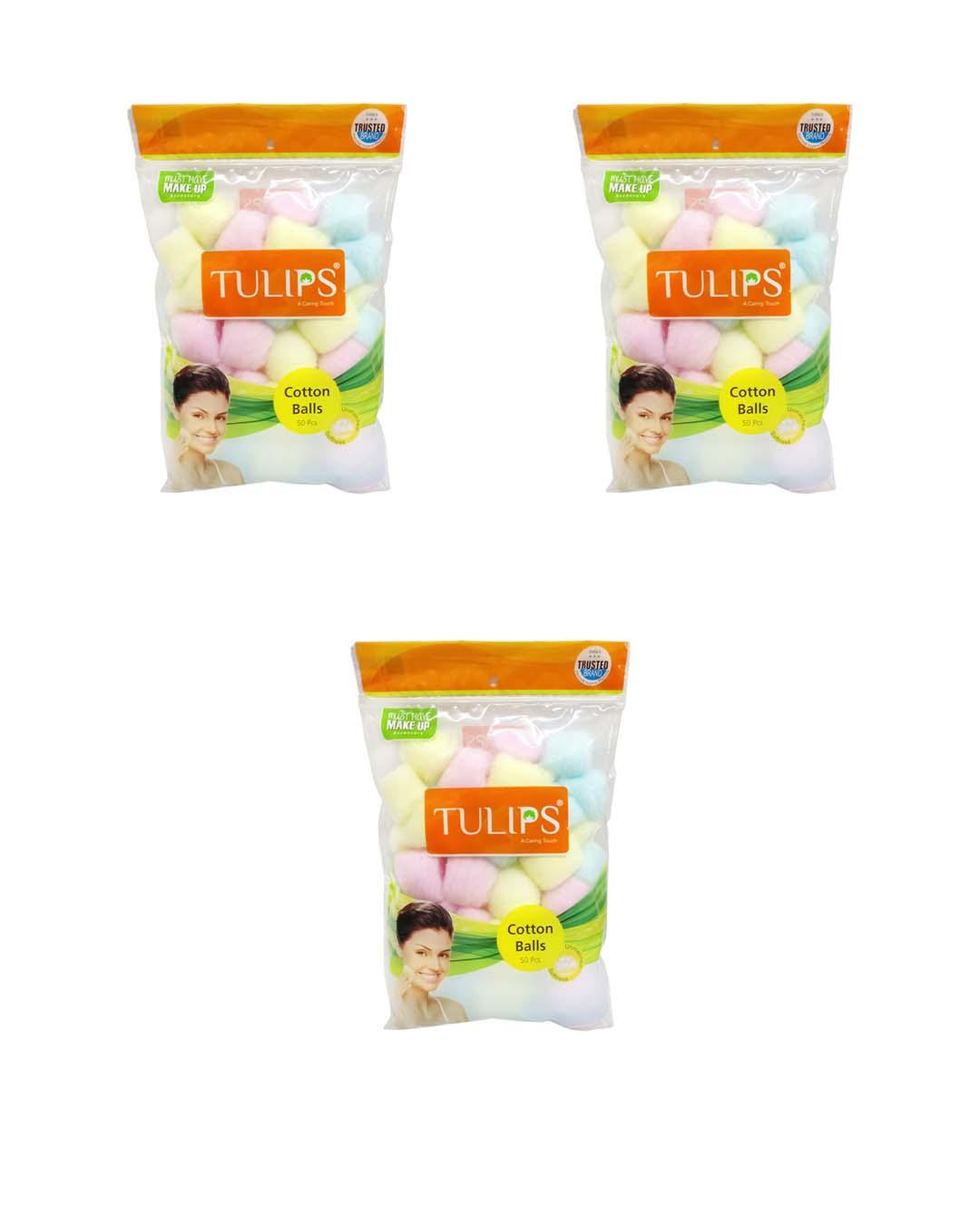 Market 99 Premium Multi-Coloured Cotton Balls (Pack of 3, Each Pack Contain 50 Pcs) - MARKET 99