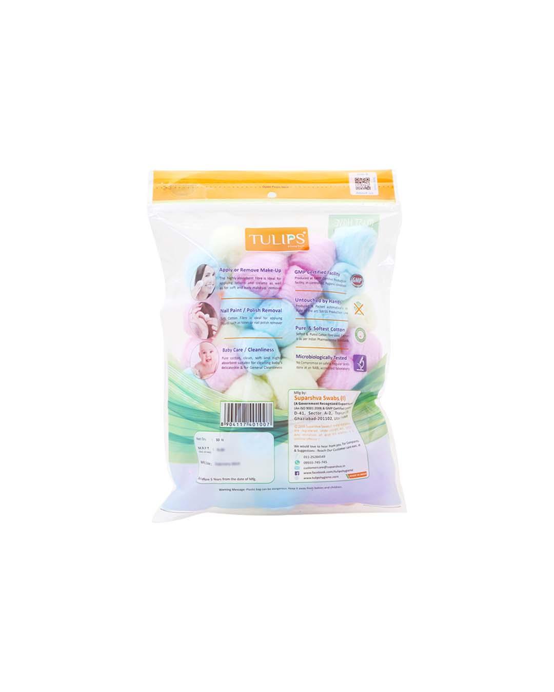 Market 99 Premium Multi-Coloured Cotton Balls (Pack of 3, Each Pack Contain 50 Pcs) - MARKET 99