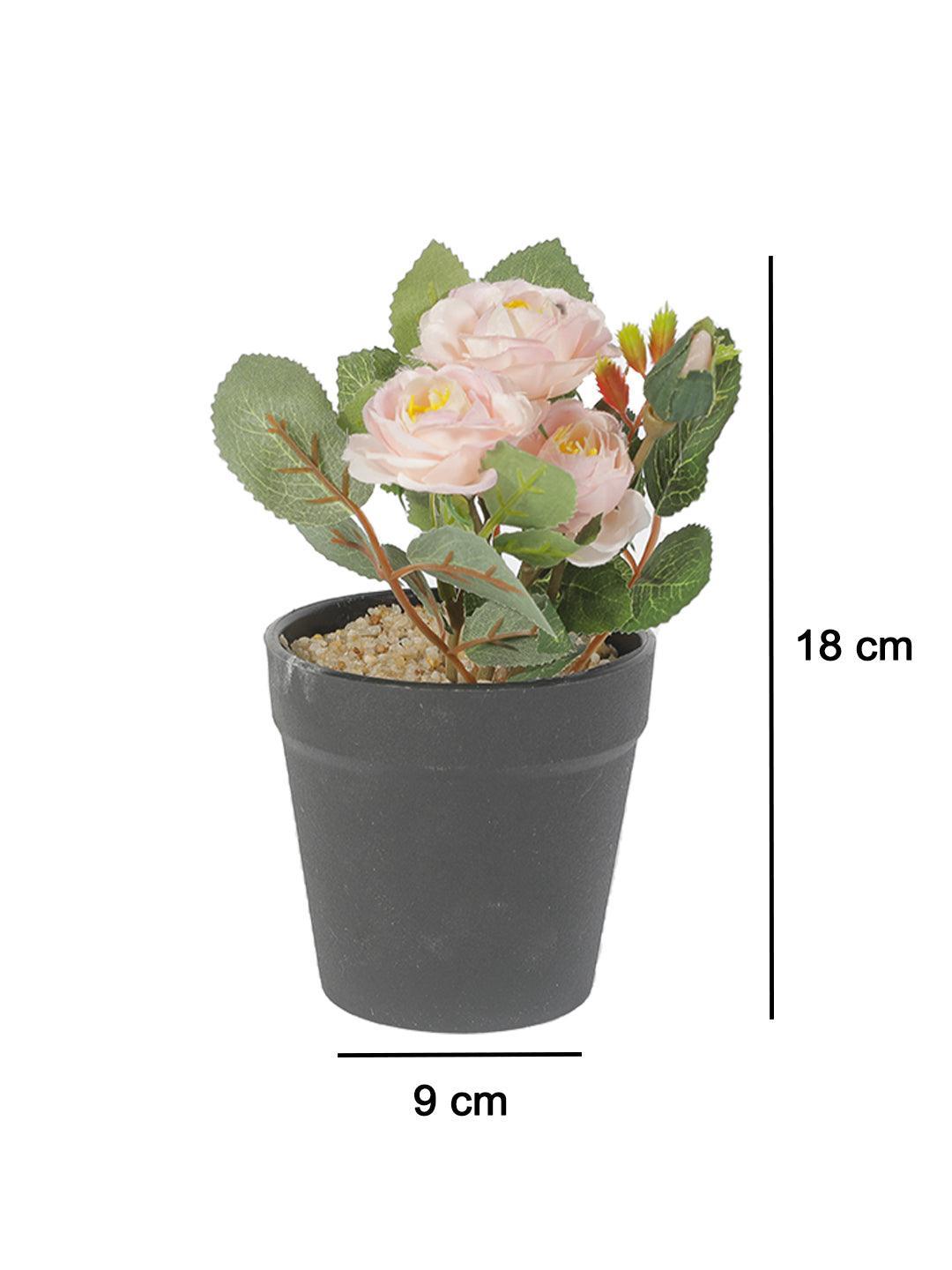 Market 99 Realistic Artificial Bonsai Fake Rose Flower Plant Pot - MARKET 99
