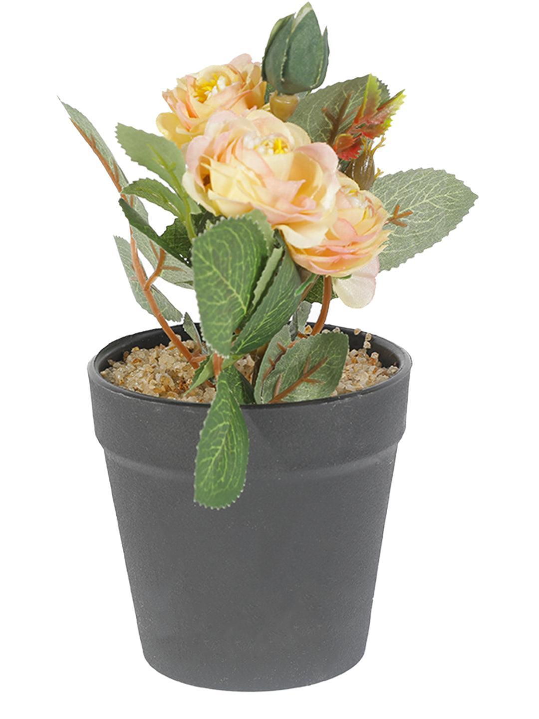 Market 99 Realistic Artificial Bonsai Fake Rose Flower Plant Pot - MARKET 99