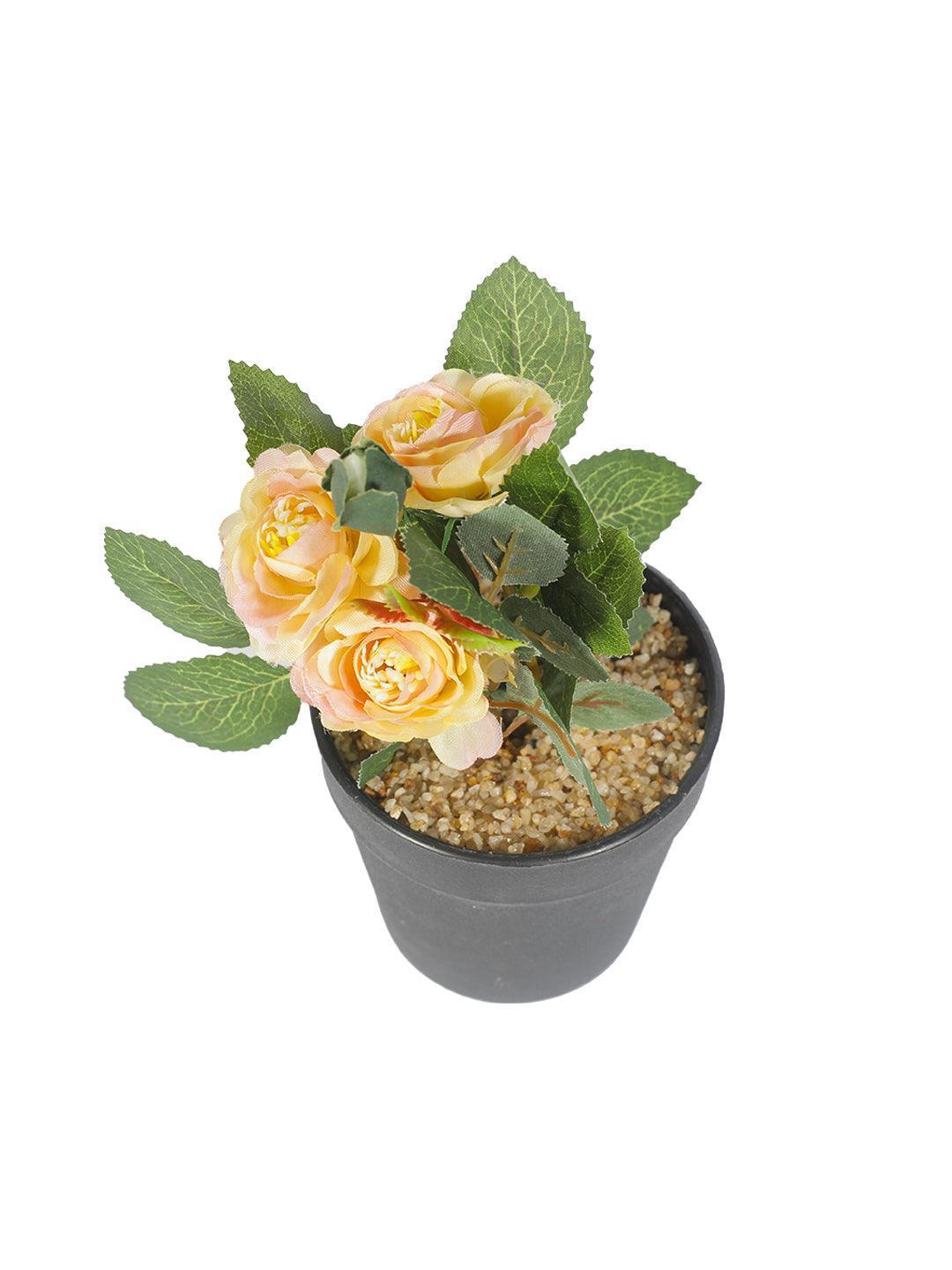 Market 99 Realistic Artificial Bonsai Fake Rose Flower Plant Pot - MARKET 99